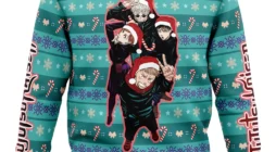 Happy Dub Cast Jujutsu Kaisen Ugly Christmas Sweater